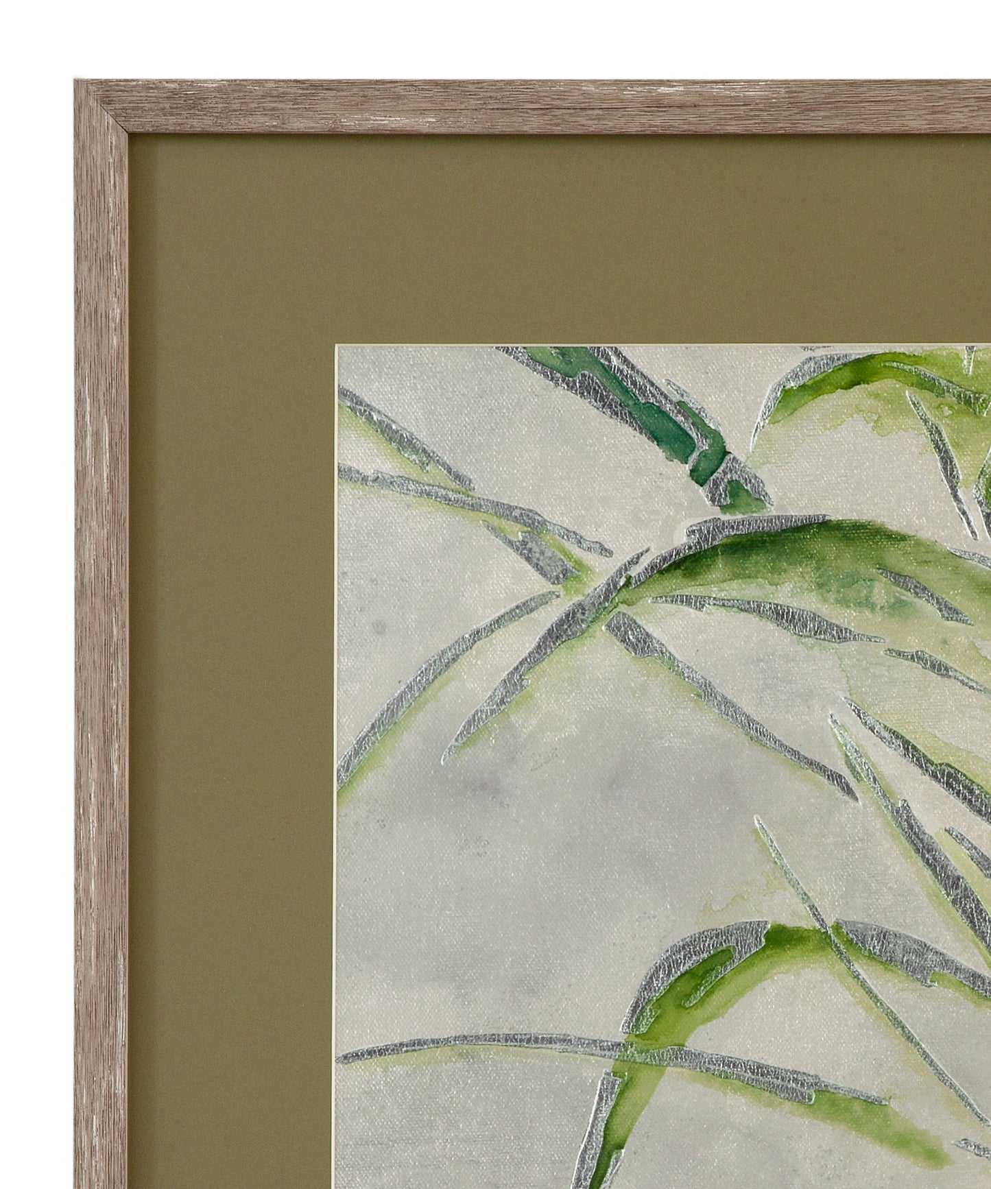 Green Palm - II Framed Print - Green