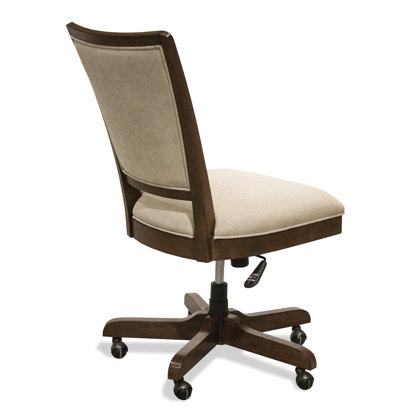 Vogue - Upholstered Desk Chair - Plymouth Brown Oak