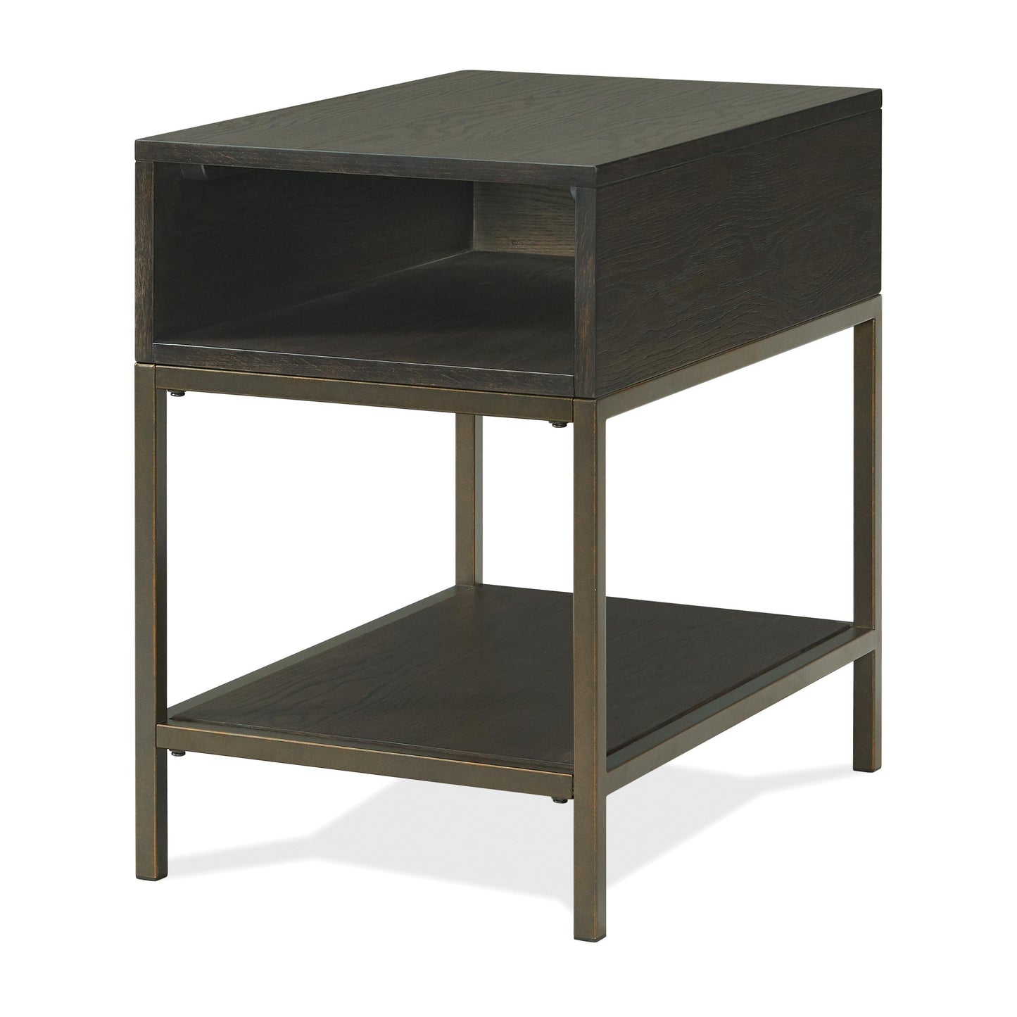 Hyde - Rectangular Chairside Table - Dark Brown