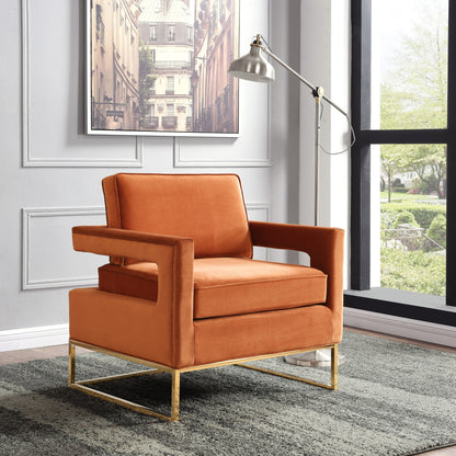 Noah - Accent Chair with Gold Legs