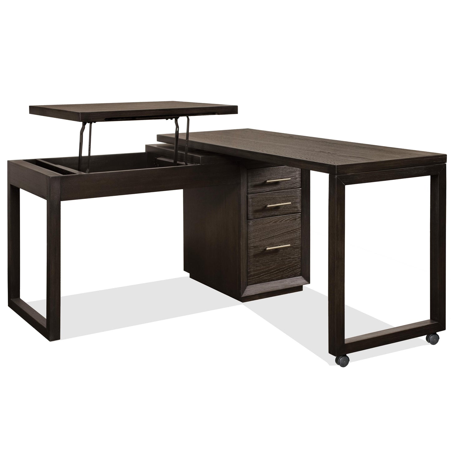 Prelude - Swivel Lift Top L-Desk