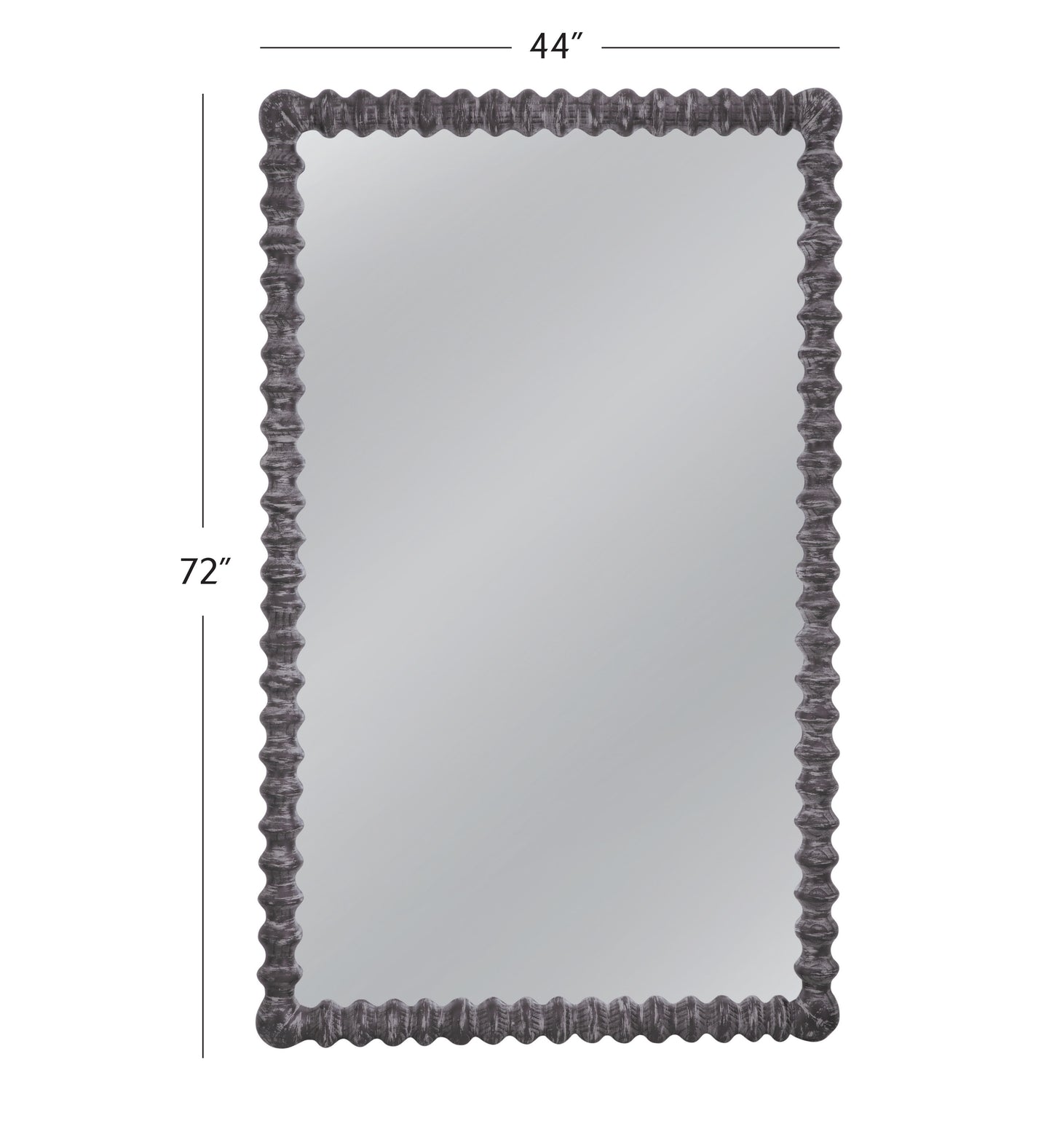 Vallente - Wall Mirror - Dark Gray