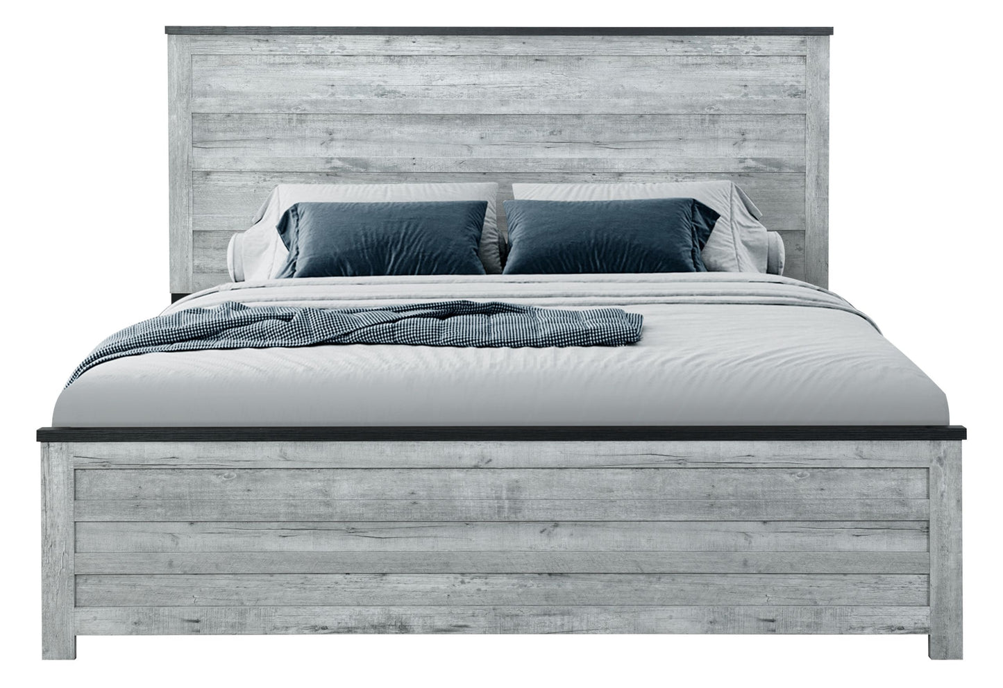 Ozark - 5 Piece Full Bedroom Set - Gray Wash