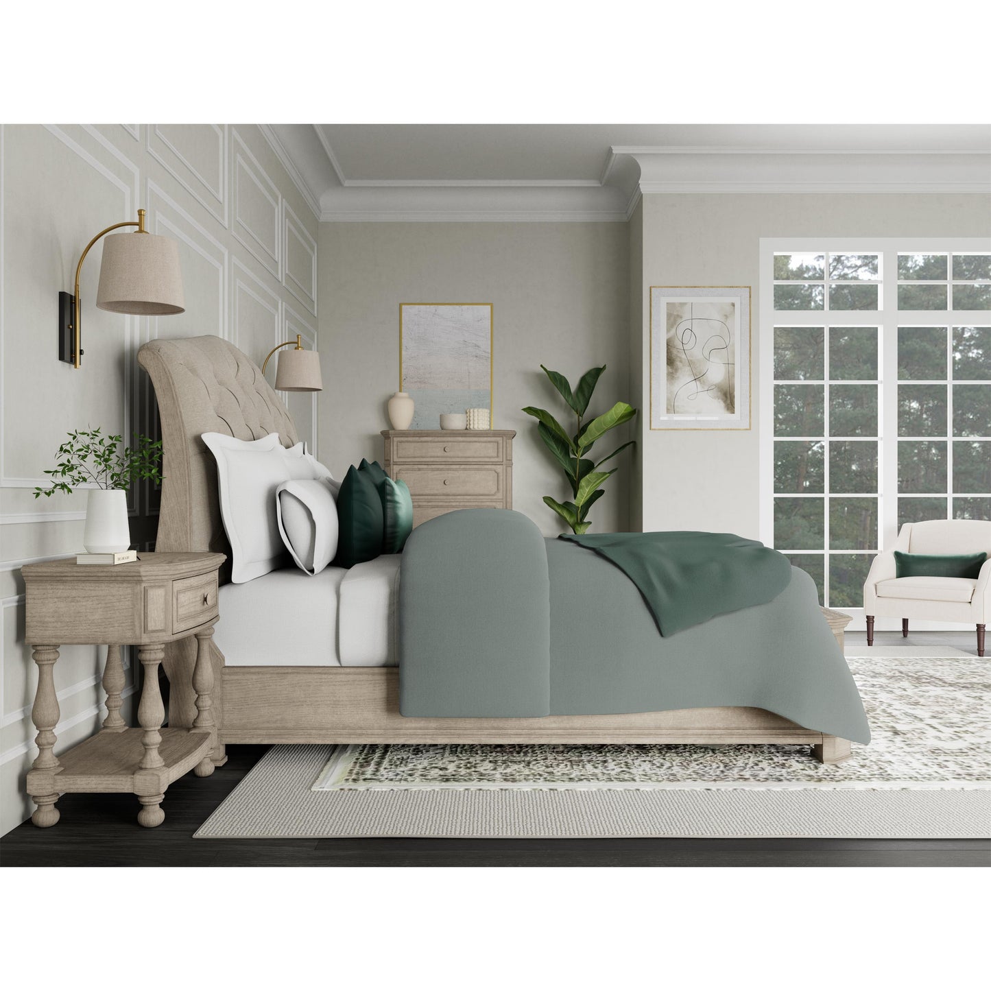 Kensington - Sleigh Bed