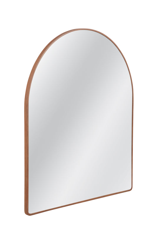 Hazel - Arched Mantel Mirror - Light Brown