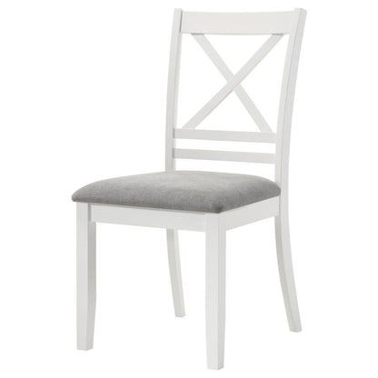 Hollis - Cross Back Wood Dining Side Chair (Set of 2) - White