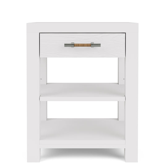 Rosalie - 1 Drawer Nightstand - White - White