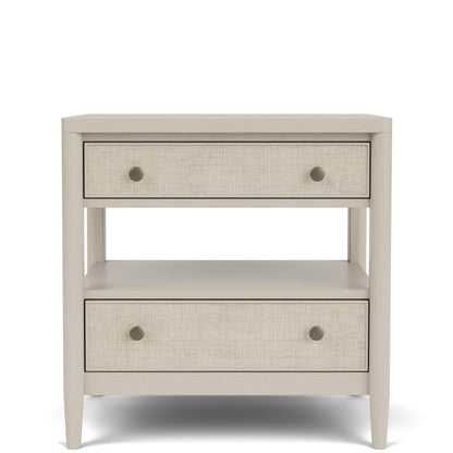 Laguna - Two Drawer Nightstand - Beige