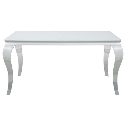 Carone - Rectangular Glass Top Dining Table