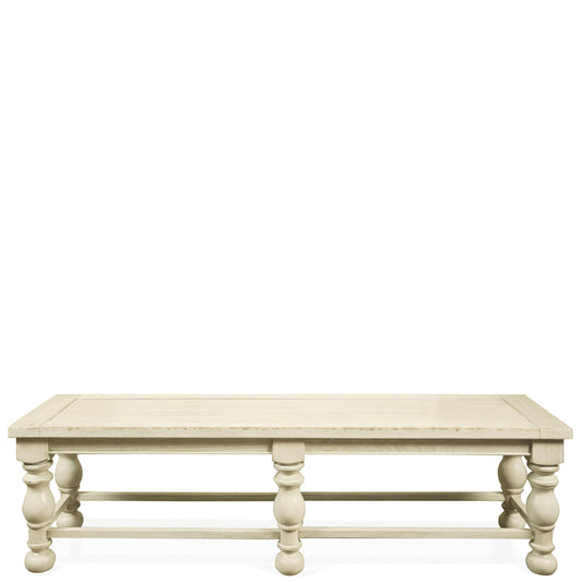 Aberdeen - Dining Bench - Weathered Worn White