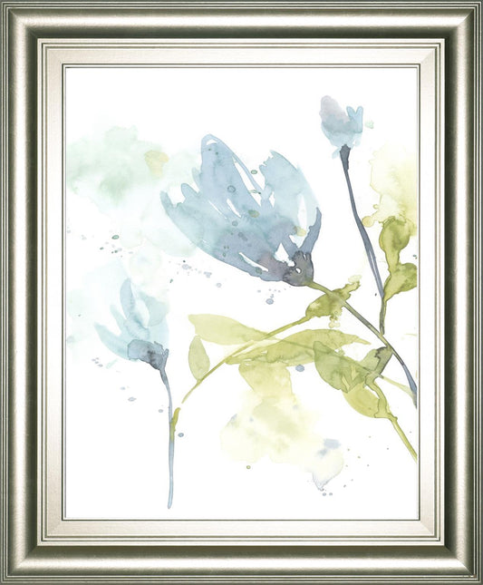 22x26 Cerulean Splash I By Jennifer Goldberger - Light Blue