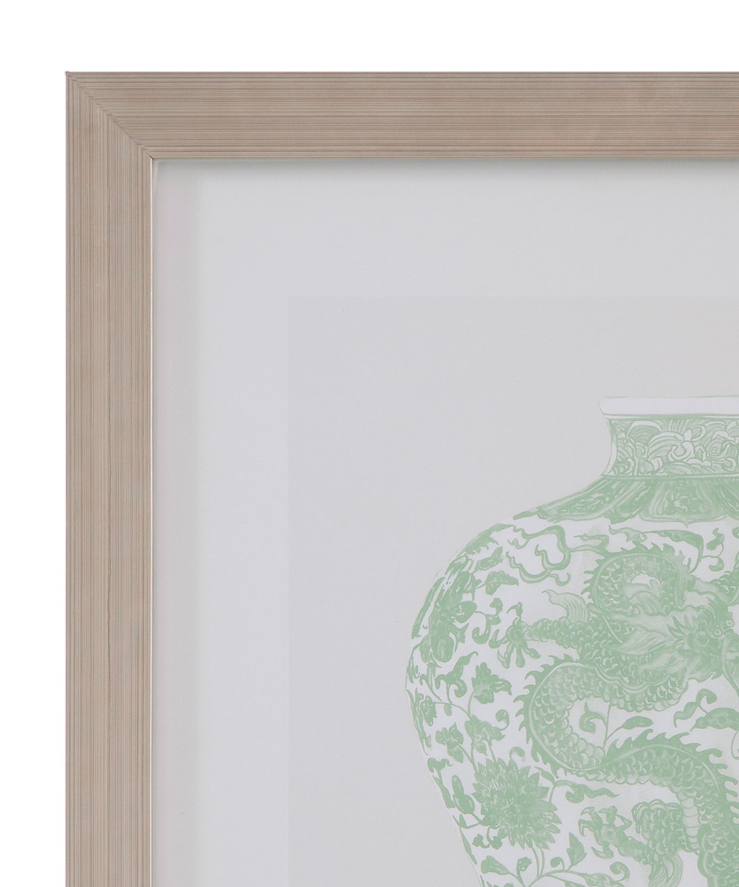 Mint Vases - IV Framed Print - Green