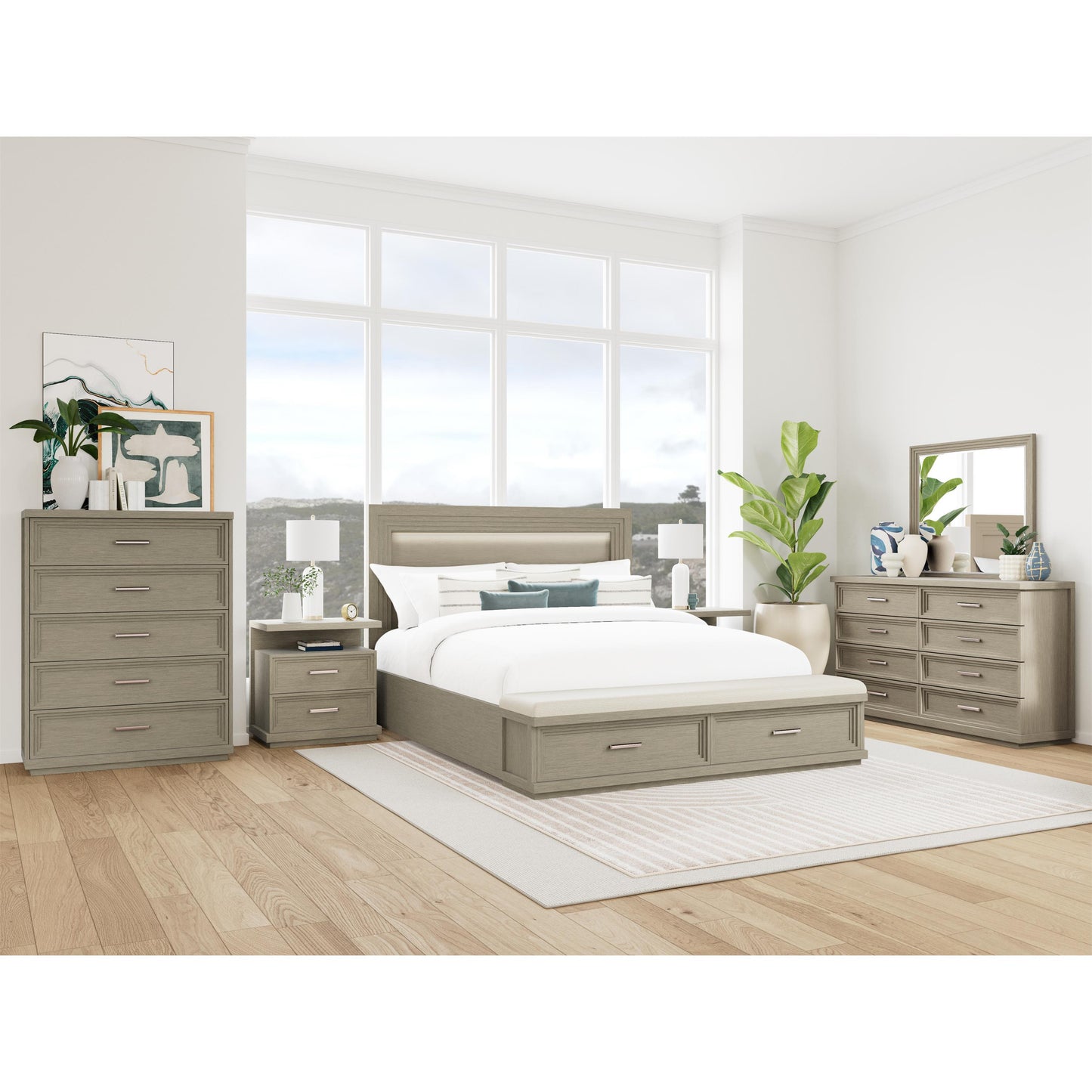 Cascade - Eight Drawer Dresser - Gray