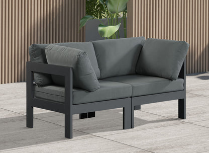 Nizuc - Outdoor Patio Modular Sofa - Dark Grey