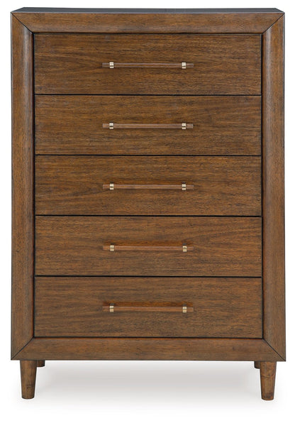 Lyncott - Brown - Five Drawer Chest