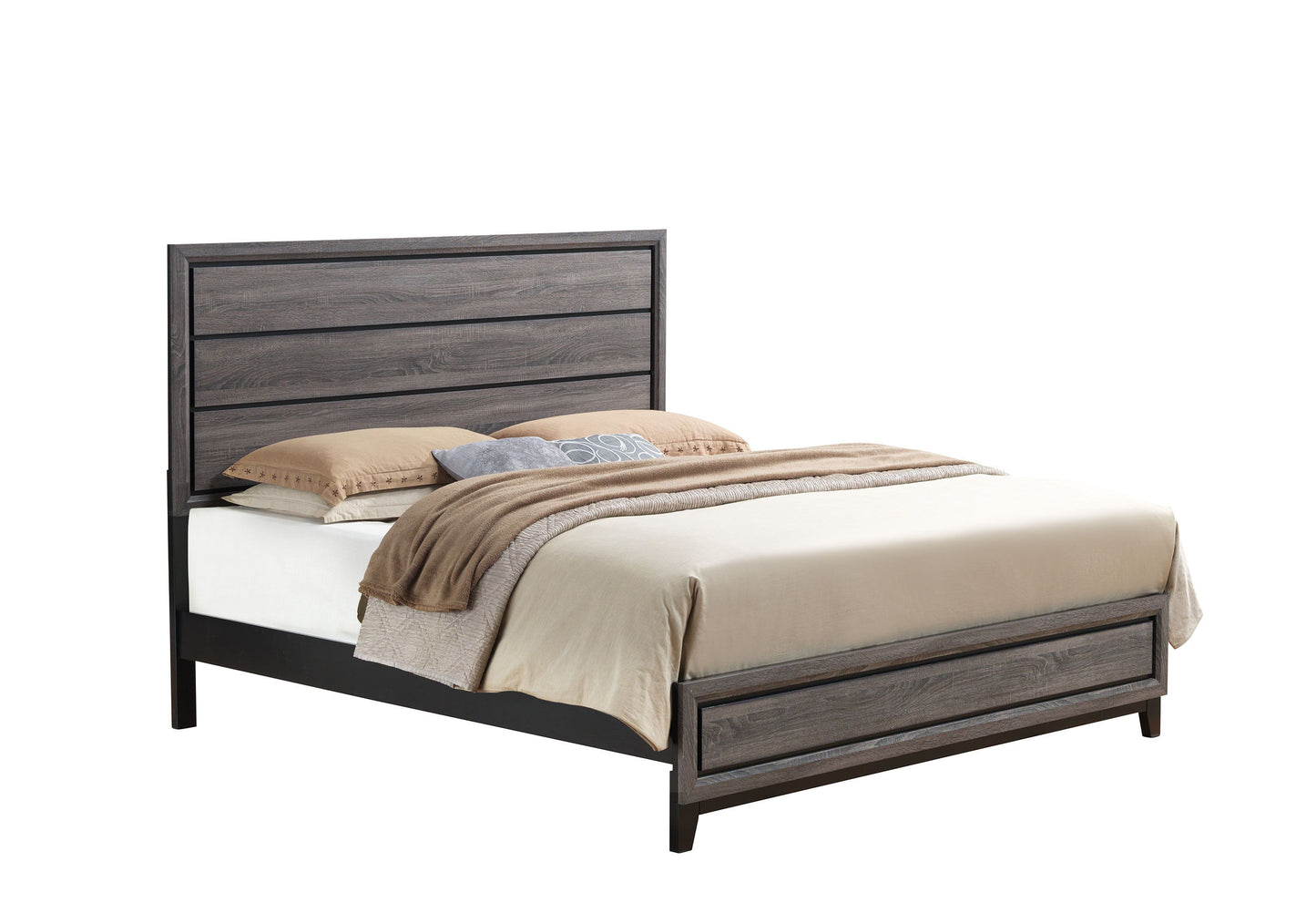 Kate - 5 Piece King Bedroom Set - Gray