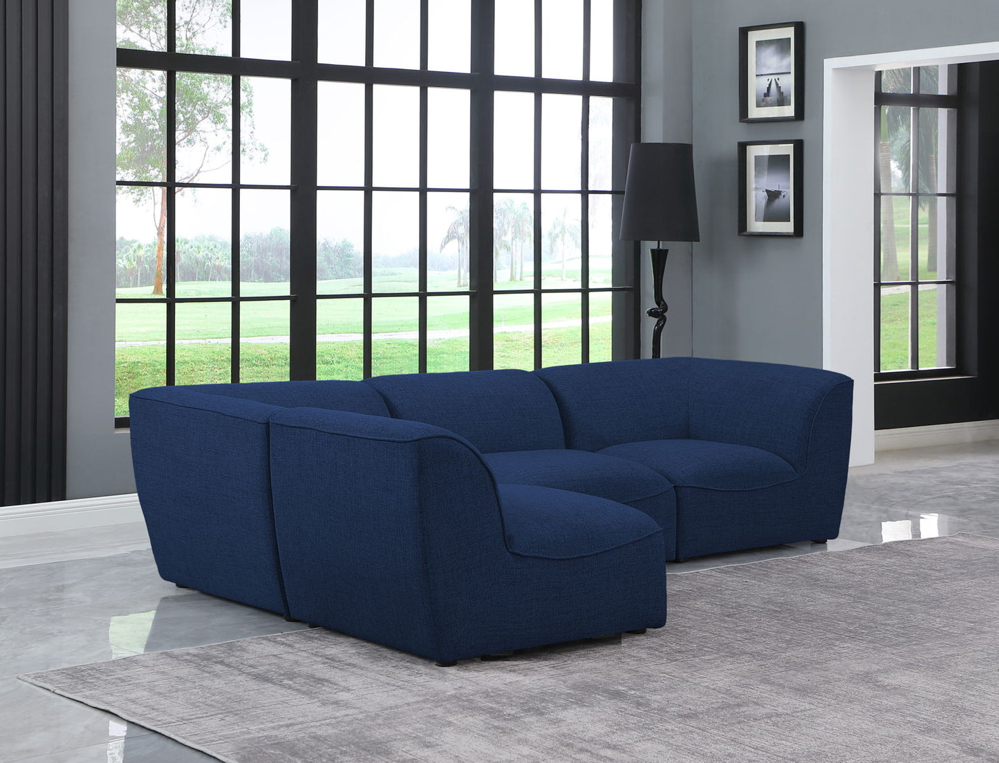 Miramar - Modular Sectional 4 Piece - Navy