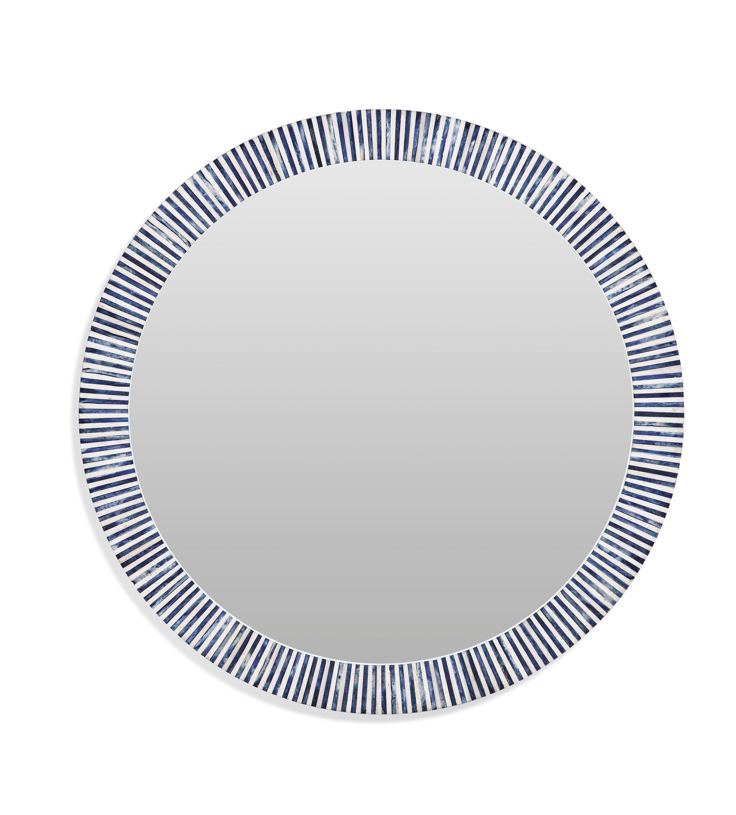 Radial - Bone Wall Mirror - Light Blue