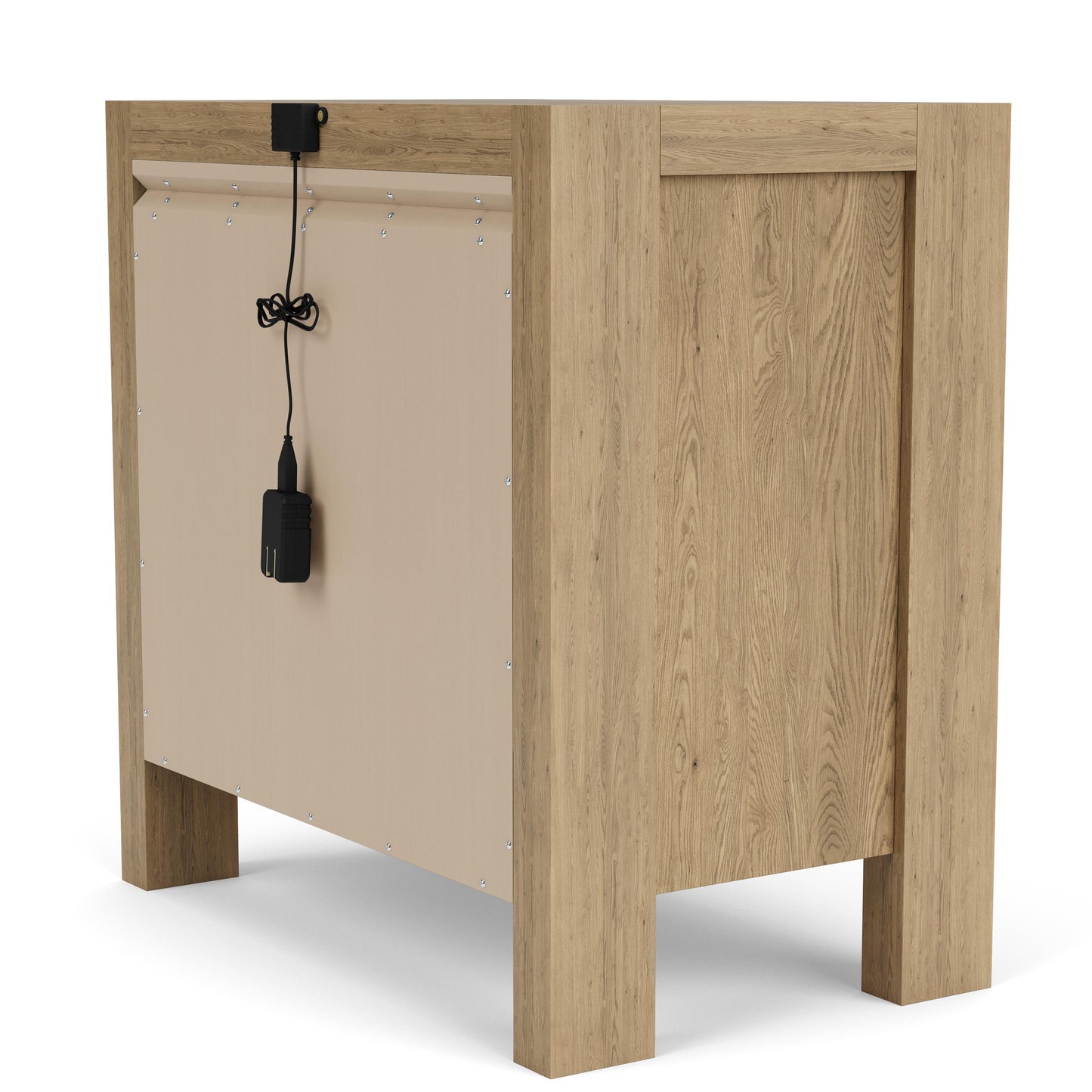 Davie - Three Drawer Nightstand - Light Brown - Wood