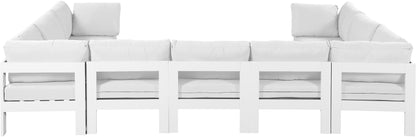 Nizuc - Outdoor Patio Modular Sectional 9 Piece - White