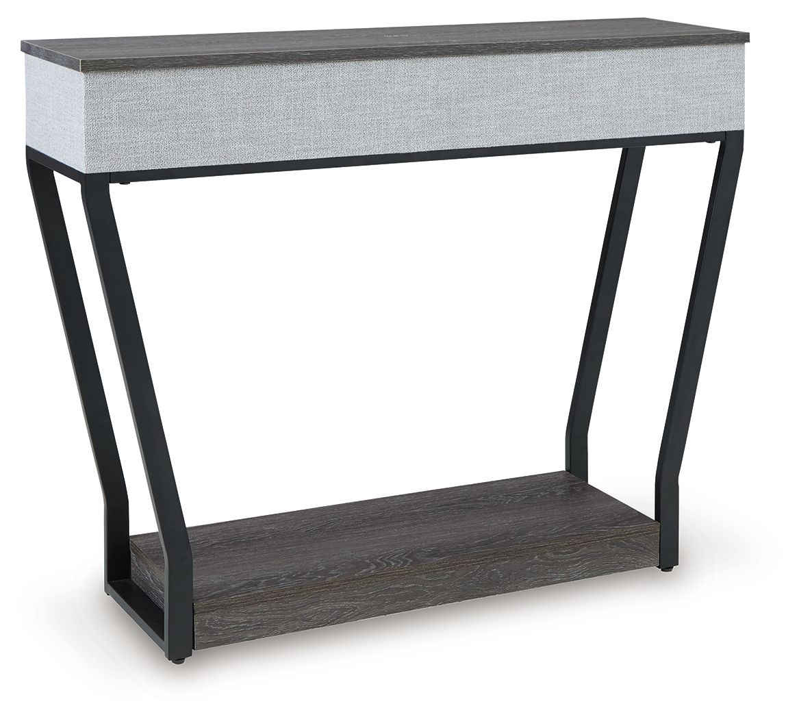 Sethlen - Gray / Black - Console Sofa Table