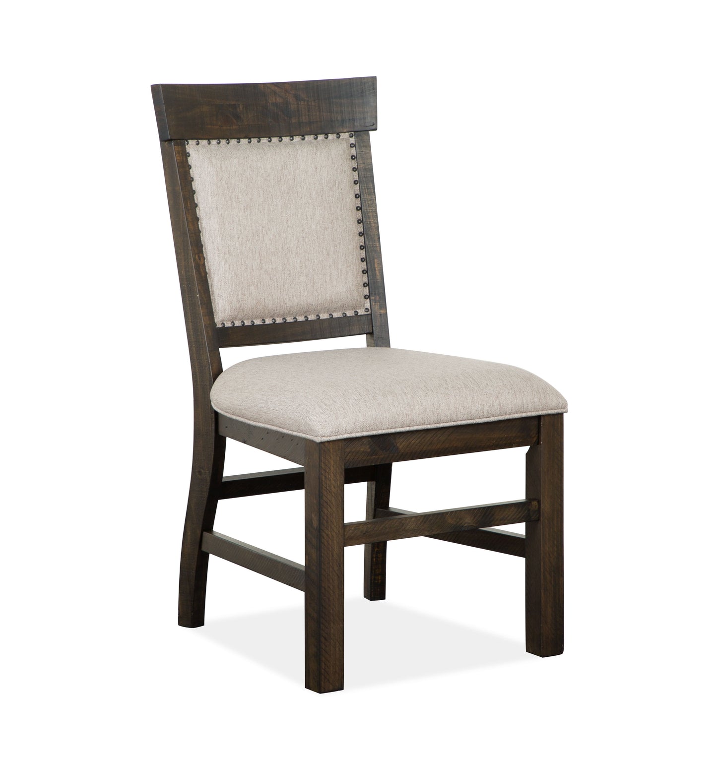 Bellamy - Dining Side Chair With Upholstered Seat & Back (Set of 2) - Dark Brown