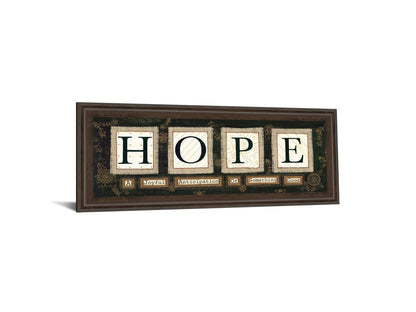 Hope By Anne Lapoint - Wall Art - Dark Brown