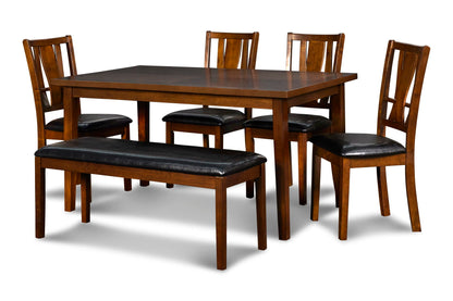 Dixon - 6 Piece Standard Dining Set - Dark Espresso