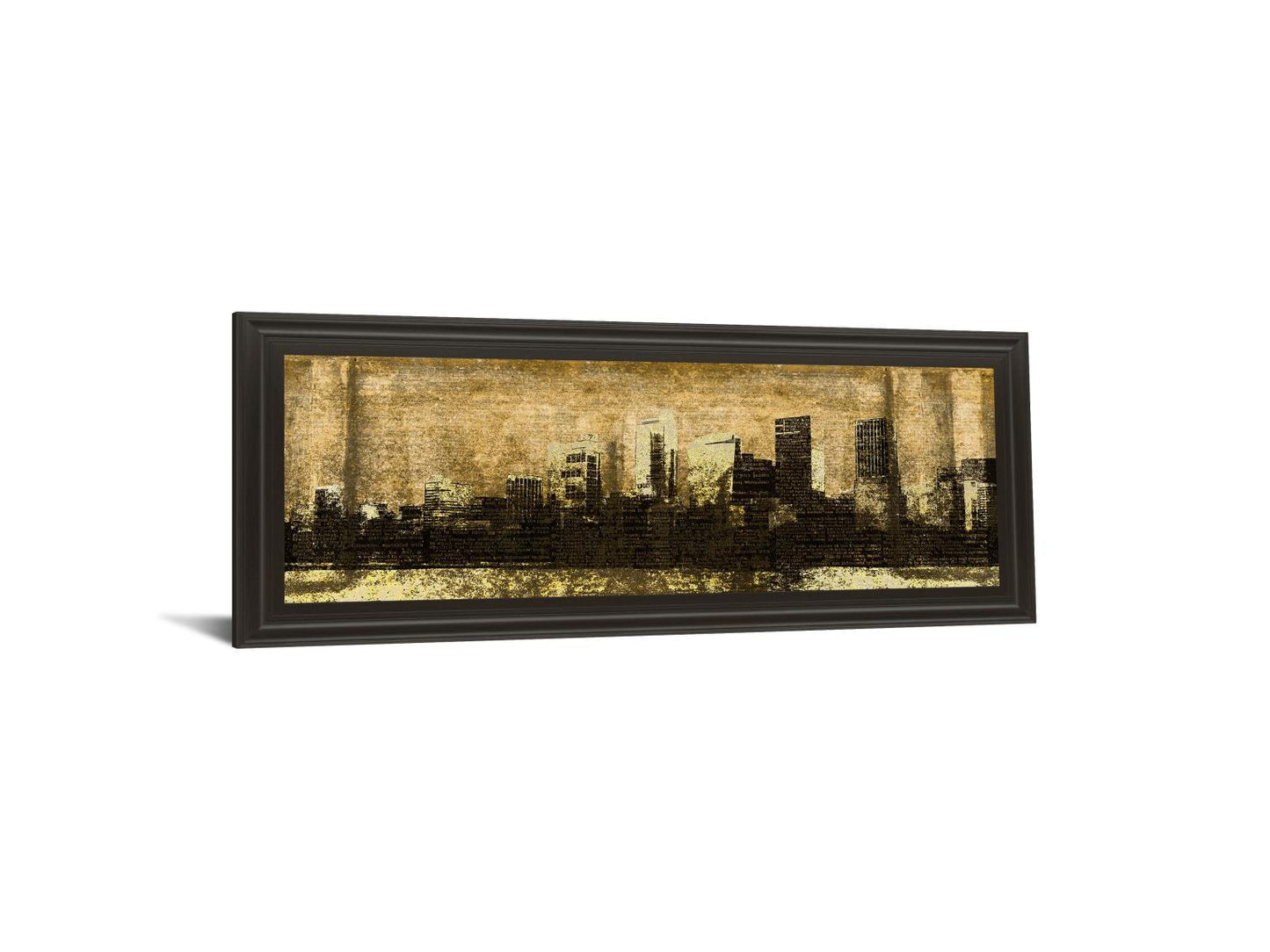 Defined City I By Sd Graphic Studio - Framed Print Wall Art - Black