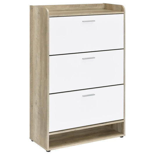 Denia - 3-Tier Engineered Wood Shoe Cabinet