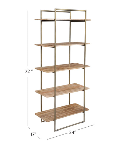 Adrienne - Etagere Bookcase - Light Brown