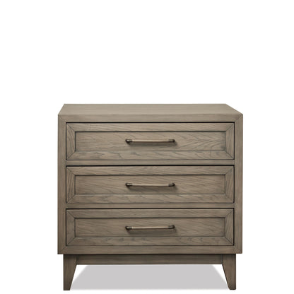 Vogue - Three Drawer Nightstand - Dark Brown