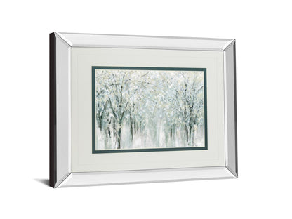 Winter Mist By Carol Robinson - Mirror Framed Print Wall Art - White