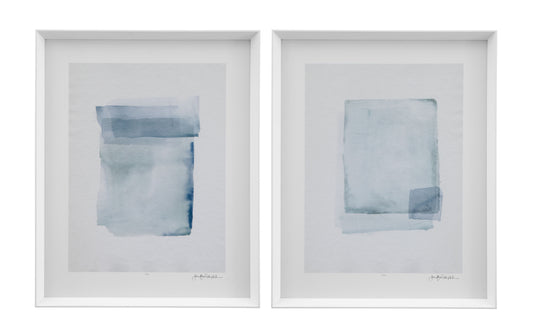 Water Color Lens - Framed Print (Set of 2) - White