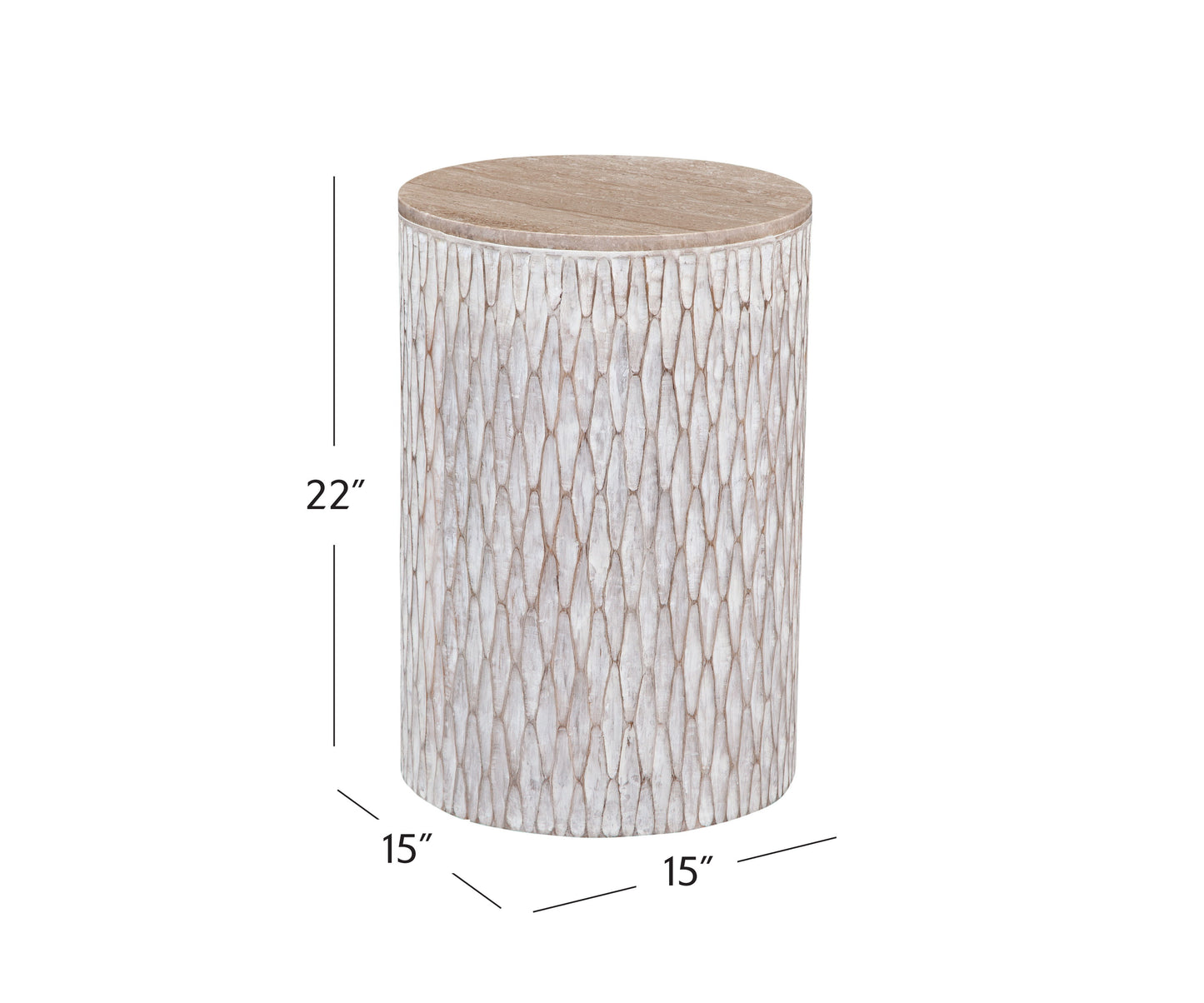 Lorenzo - Accent Table - White