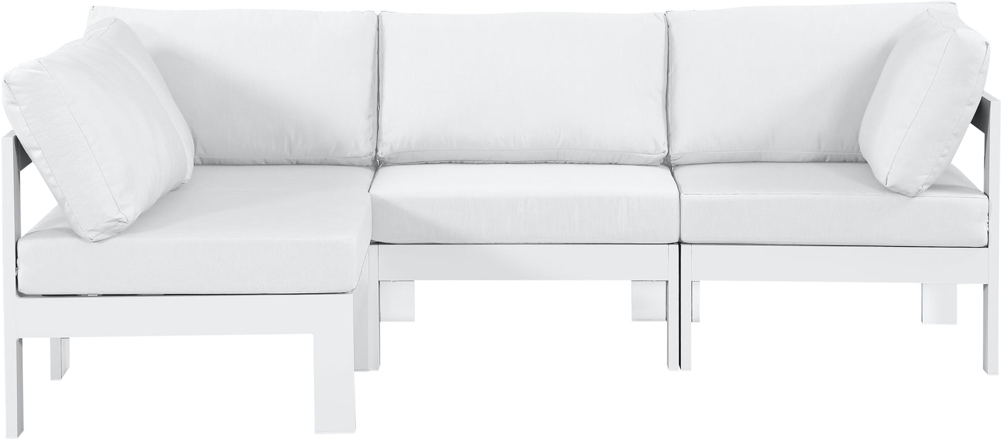 Nizuc - Outdoor Patio Modular Sectional 4 Piece - White