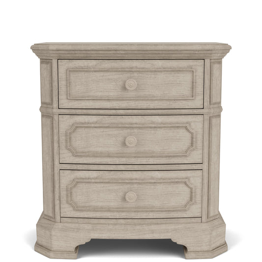 Kensington - Three Drawer Nightstand - Beige