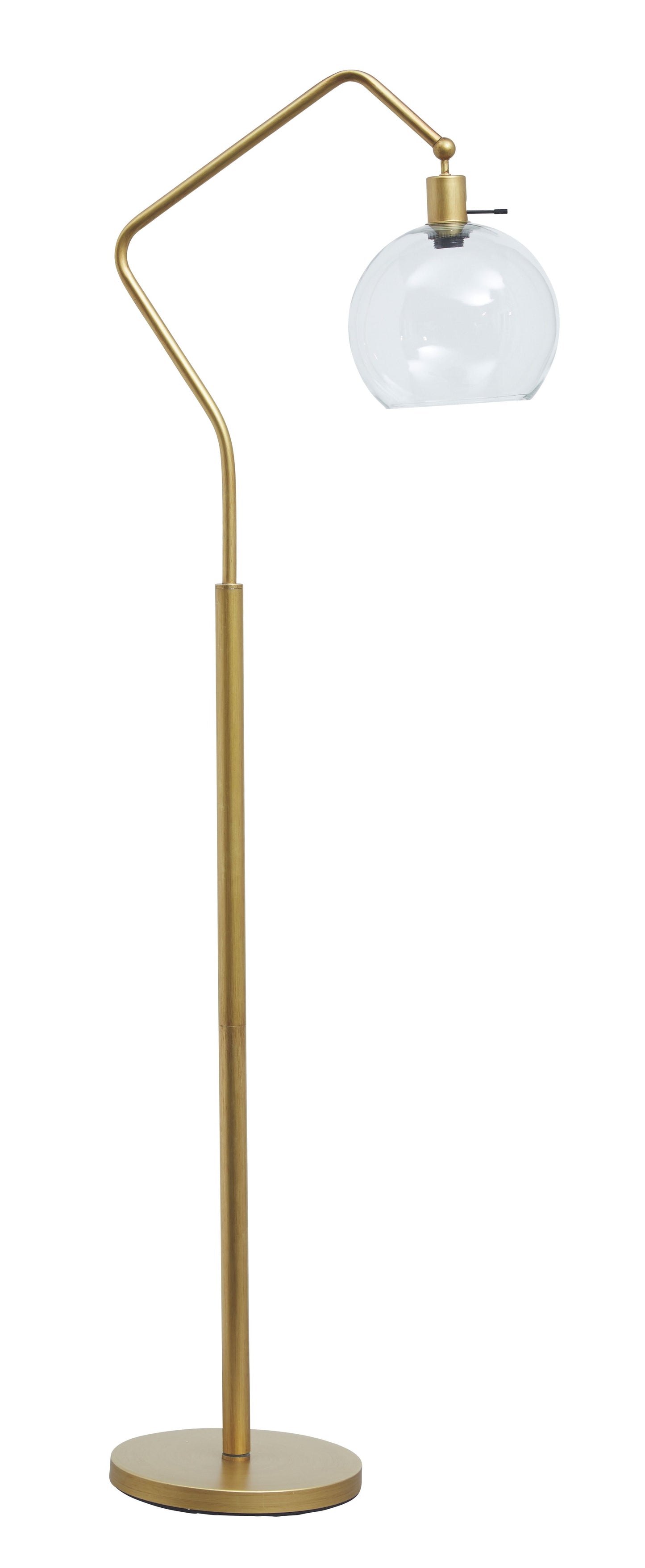 Marilee - Antique Brass Finish - Metal Floor Lamp