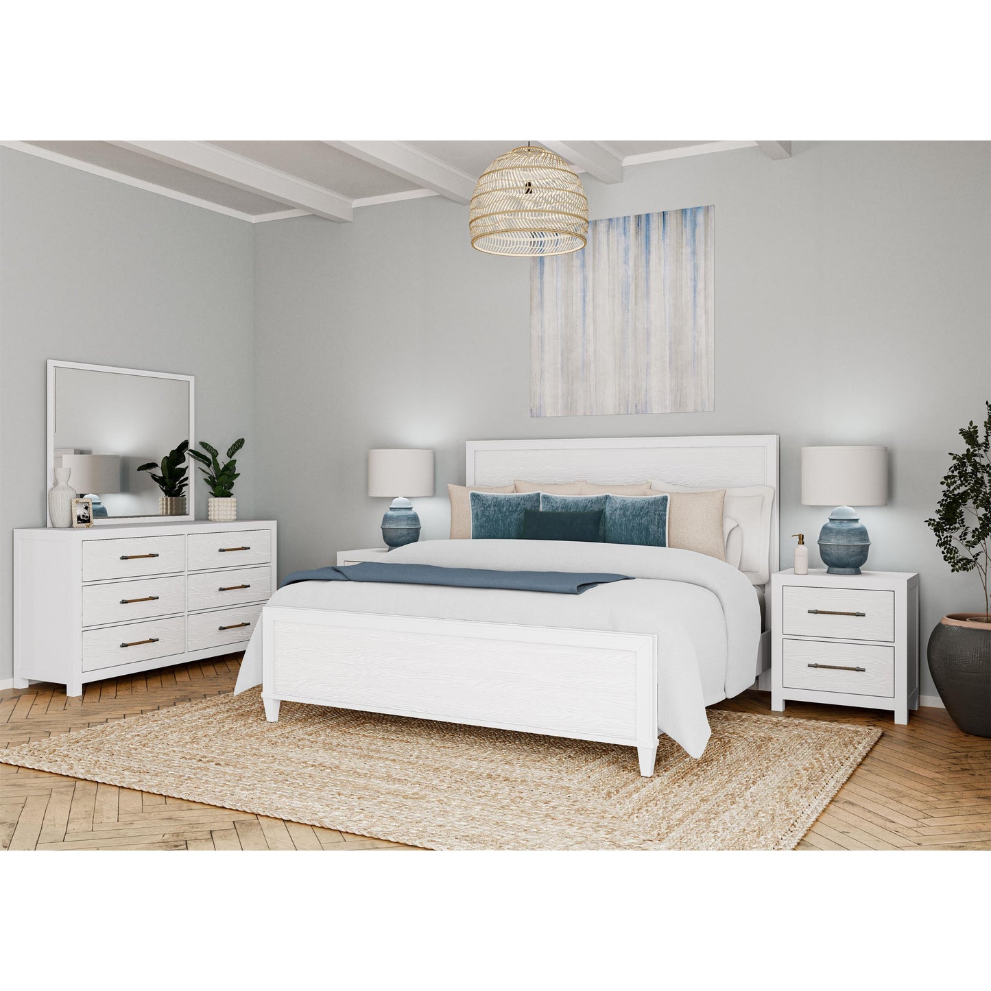 Rosalie - 6 Drawer Dresser - White - White