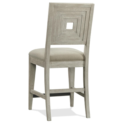 Cascade - Upholstered Wooden Back Counter Stool (Set of 2) - Dovetail