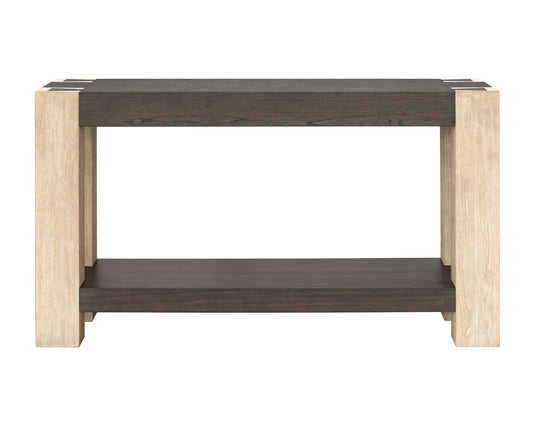 Harmony - Console Table - Carbon Mindi / Blonde Acacia