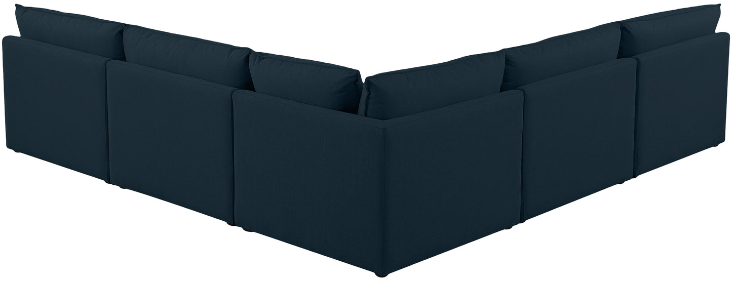 Mackenzie - Modular Sectional 5 Piece - Navy