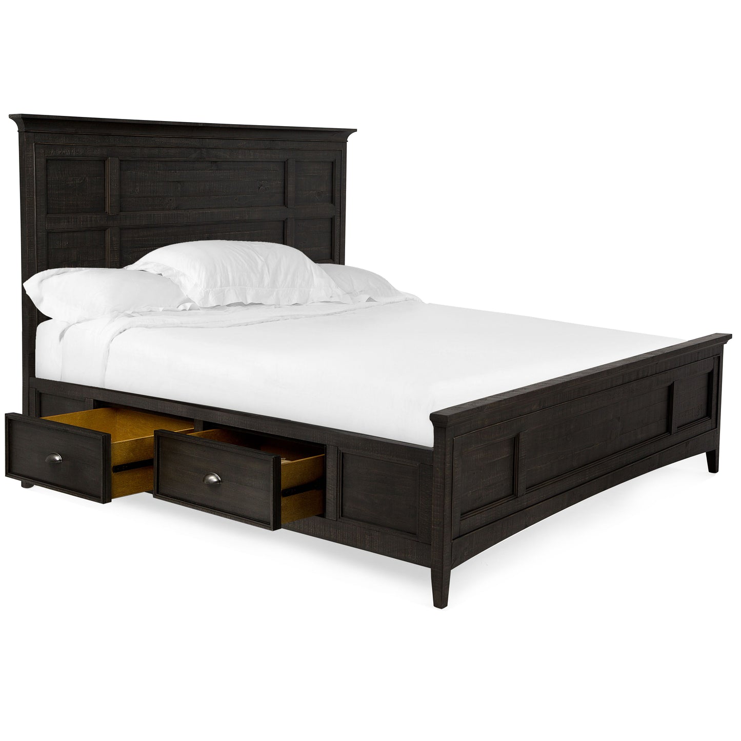 Westley Falls - Complete Panel Bed With Storage Rails