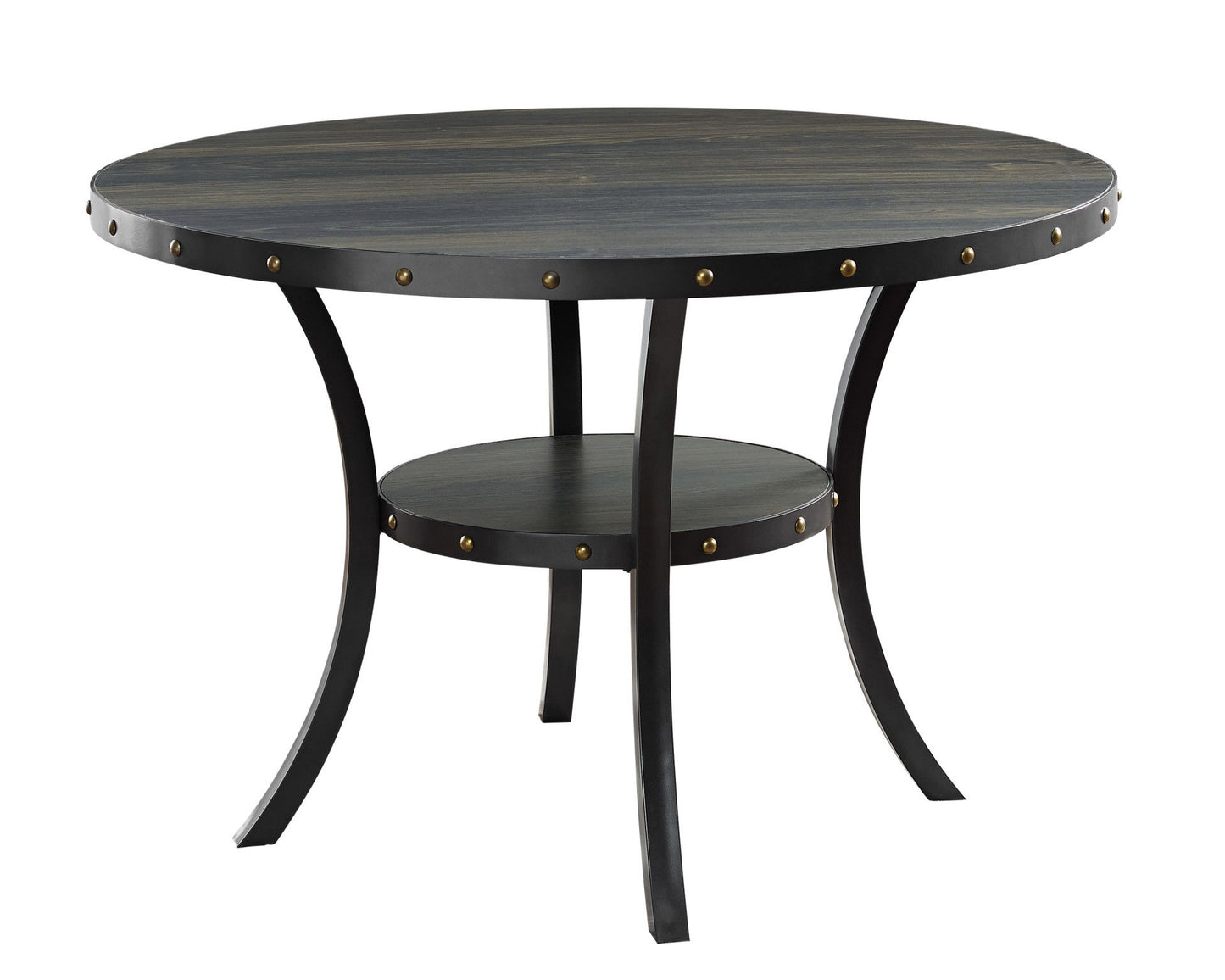 Crispin - Round Dining Table - Smoke - Wood