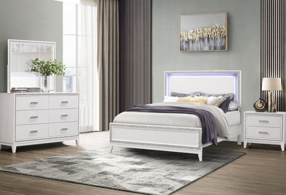 Lily - 5 Piece Queen Bedroom Set - White