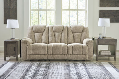 Hindmarsh - Stone - Power Reclining Sofa With Adj Headrest