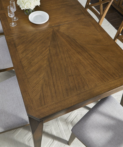 Highland - Rect. Leg Table - Dark Brown