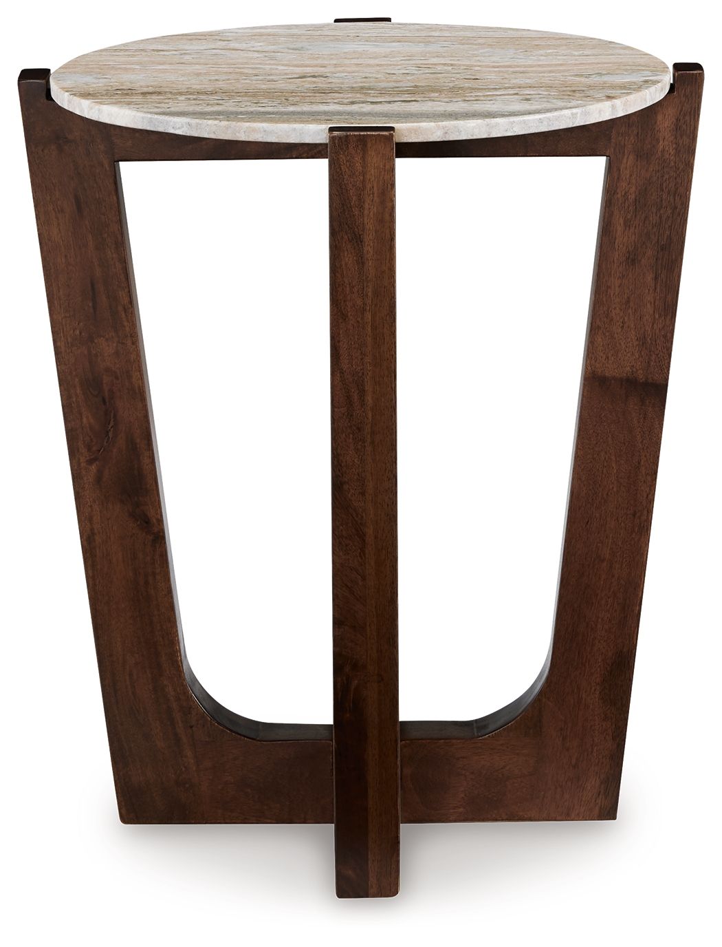 Tanidore - Warm Brown - Round End Table