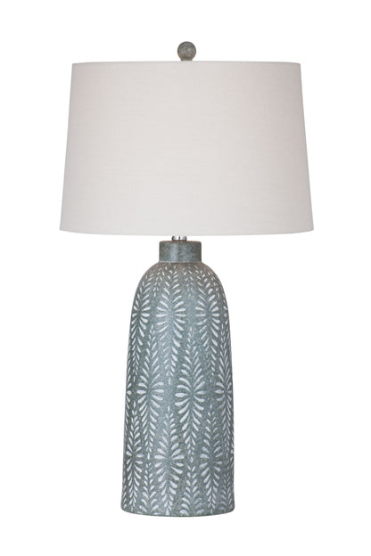 Windham - Table Lamp - Green / Cream