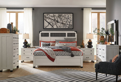 Harper Springs - Complete Panel Bed With Metal Headboard